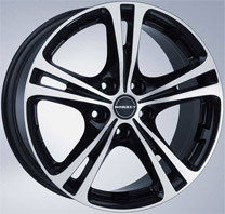 BORBET XL . ����������� ����: black polished, ������ ��������� �����, ������� � ���� �� ������.